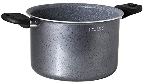 Aeternum, Trudi Revolution, Pentola Antiaderente, Diametro 18 cm, Adatta all'induzione, Alluminio, Grigio