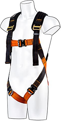 Portwest Ultra 1 Point Harness, Color: Black/Orange, Size: XL/2XL, FP71K1RXL/2X