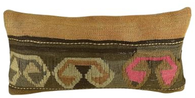 Kelim Kissen 30x60 cm Kissenbezüge Türkisch Handgewebt Kelim Kissenhülle Dekokissen Sofakissen Zierkissen Kelim Teppiche Kissenbezüge code 3868