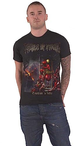 Cradle of Filth T Shirt Existence is Futile Band Logo Official Mens Black XXL