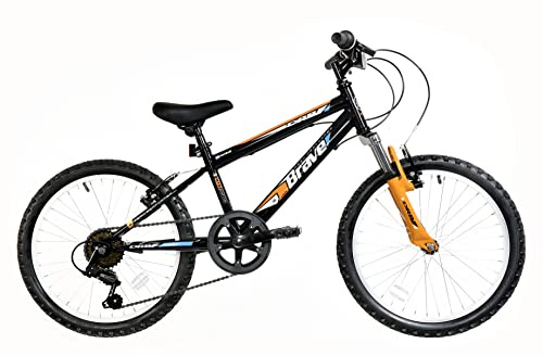 Dallingridge Brave Junior Hardtail Mountain Bike, 20 Wheel - Black/Orange