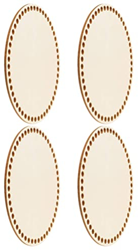 EXCEART 4 Stück Kreuzstich Fester Rahmen Makramee Holzboden Gehäkelte Grundplatte DIY- Korbweben Häkeln Häkelgarn Für Körbe Strickkörbe DIY Korbflechten Korbboden Taschen Aufbewahrungskorb