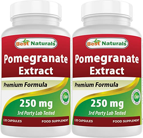 Best Naturals Pomegranate Extract 250 mg 120 Capsules (120 Count (Pack of 2))