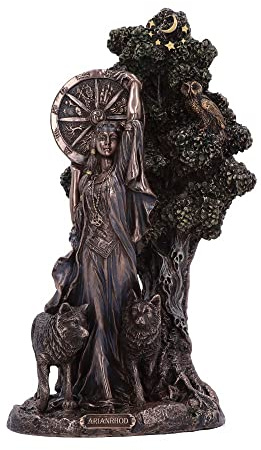Nemesis Now Arianrhod - Figura de la Diosa Celta del Destino, Bronce, 24 cm