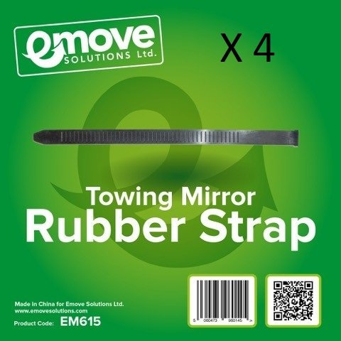 DKN LEISURE 4 X Towing Mirror Rubber Strap- Length 390mm, Width 20mm - EM615