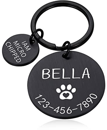 Personalisierte Hunde- Und Katzenmarken,Angepasste Haustiere,Acryl-ID-Tag,Buntes Halsband,Ant lost-Zubehör,Haustier-Namensschild,Haustier-ID-Halsband-Tags,Bunt,25 X 38 Mm