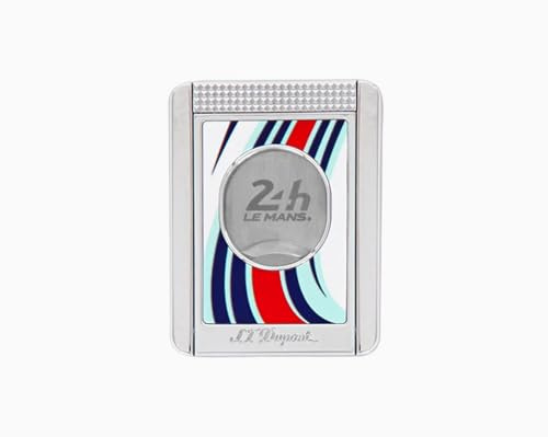 S.T. Dupont Le Mans 003488 - Cortador de puros (23 mm, con soporte para puros integrado), color blanco, azul y rojo