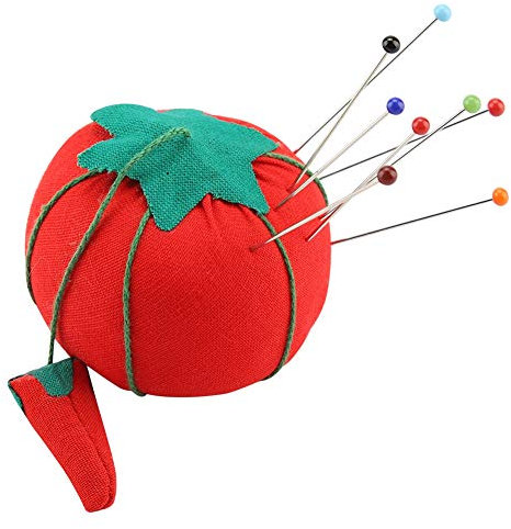 Miskall Niedliches Nadelkissen in Tomatenform, 2er-Set, Perfekt Zum Nähen Und Basteln