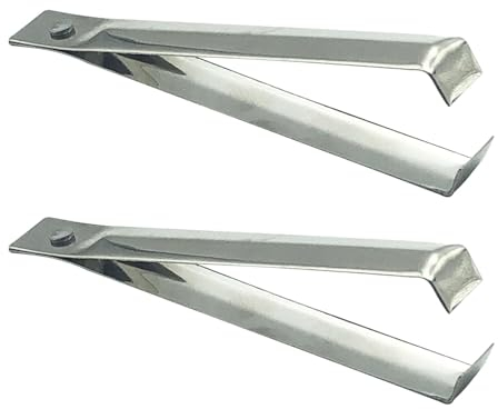 Folpus 2 x Fischgräten-Pinzetten-Set, Knoblauchschäler, Knoblauch-Pinzetten-Entferner-Werkzeug, Zange zum Kochen, praktische Gadgets, Gemüse-Werkzeuge