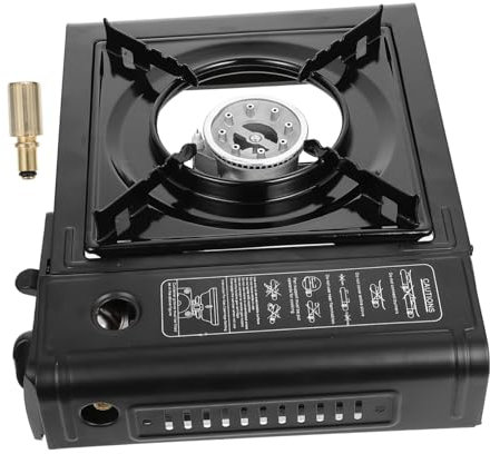 Happyyami 1juego Cocina De Gas Portátil Multifuncional Regulador De Para Camping y Barbacoa Soporte Estable Uso Interior y Exterior