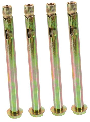 Gadpiparty 4 Stück M10 Dehnschraube einwerfen Betonanker-Set Bausatz für Betonanker Einschlaganker für Beton Boden Bolzen Spreizdübel Kohlenstoffstahl