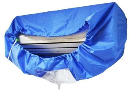 AQXYUULL Outil de nettoyage de couvercle anti-poussière de protection de nettoyage de climatiseur mural de lavage de meubles (Color : L)