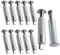 Verankerungsschrauben für Poolabdeckung 12stk Versenkbare Bodenanker Pool 16 x 65mm Ankerschraube für Plane Ankerschrauben 100% Edelstahl (Stahl-Aluminium) (12)