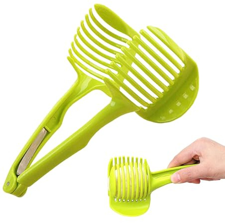 Molletta per frutta rotonda, versatile, portatile, gadget da cucina per microtomi, cipolla, aglio, carota, patate, frutta