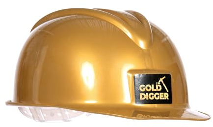 WILBERS & WILBERS - Helm Goldgräber | Schatzsucher, Kopfbedeckung für Karneval und Mottopartys