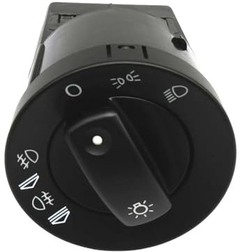 Headlamp Switch Knob Compatible With For A4 S4 2004-2005 Car Light Switch Headlight Fog Light Switch Gear Knob Main Light Switch 8E0941531A