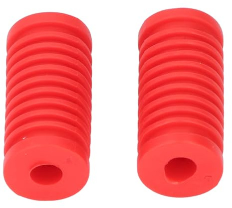 1 Paar Motorrad-Schaltschuhschutz, Motorrad-Schalthebel-Abdeckung aus Gummi, Einfache Installation, Universelle Passform, Schalthebel-Pedalabdeckung für Motorräder (Rot)