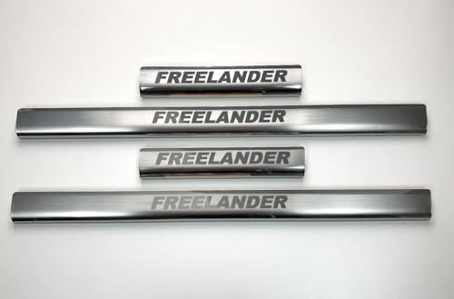 LZZDZSSL 4 Pezzi in Acciaio Inox Protezione Davanzale della Portiera per Freelander 2006-2015,Contro Graffi per Auto Esterno Batticalcagno Accessori Protezione