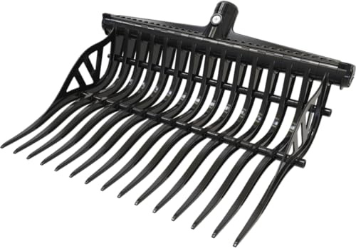 Wave Fork by VERSZA Farm & Ranch| Manure Fork Replacement Head| Durable TINES That Don't Break ! (Color Black)