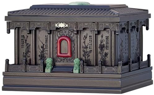 Urnes Sculptées en Prunier, Orchidée, Bambou Et Chrysanthème, Cendrier De Style Palais Ancien, Columbarium en Bois Massif Sculpté À La Main, Souvenirs De Cimetière