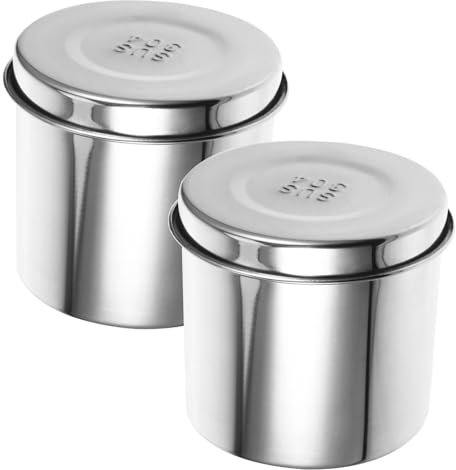 TOPPERFUN 2piezas Frasco De Ungüento Metálico Recipiente Resistente Al Para Frasco Tapa Para Bolas De Algodón Para Almacenamiento De Farmacia Casa