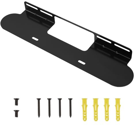 Crlvlyn Soundbar Mount for Sonos Beam, Wall Mount Bracket for Sonos Beam, Heavy Duty Mounting Bracket for Space Saving, Speaker Brackets Under TV