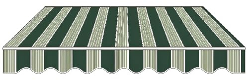 Generico Tessuto di Ricambio per Tende da Sole Retrattile, Tessuto Impermeabile, Resistente ai Raggi UV (Solo Tessuto), Telo in Poliestere, tettoia Parasole, Copertura Superiore(16x10ft/500x300cm)