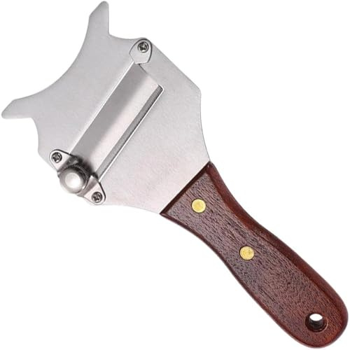 Fituenly Trüffel-käsehobel, Edelstahlhobel Für Trüffel Verstellbarer Klinge Und Rutschfestem Holzgriff, Multifunktionales Kochwerkzeug, Käseschneider Für Schokolade, Gemüse, Knoblauch, Pilze, Obst