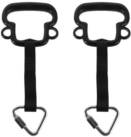 Warmhm Anelli Appesi per a Forma di Scimmia Set 1 Paio in ABS Resistente Attrezzature Fitness da Parco Giochi per Esercizi All’Aperto e Percorsi a Ostacoli Ninja