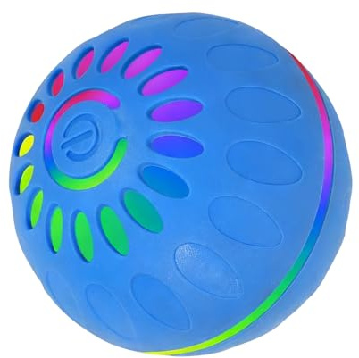 Pelota interactiva para perro, luces LED, bolas rodantes activas automáticas, suministros para mascotas, juguetes inteligentes para perros y cachorros, razas de cachorros, interiores y exteriores