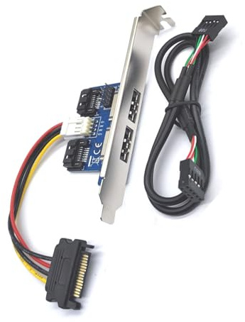 Wsdsgz Tarjeta de conversión SATA a ESATA de velocidad rápida con capacidad de sobrealimentación para discos duros, cable de alimentación