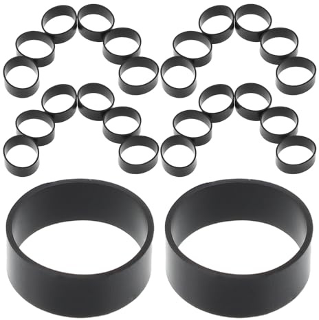 KONTONTY Bridas de Silicona Reutilizables para Organización de Cables, Bandas Planas de Goma Resistentes, Diámetro 12 Mm X 4 Mm, Paquete de 500 Unidades, Gestión de Cables para Oficina,