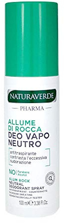 Naturaverde Pharma Deodorant, Rockalund, Deo Parfym med kamomillextrakt och aloe vera-gel, ingen gas, ingen alkohol, 100 ml