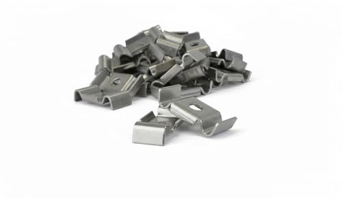Schmetterlingsklemme Edelstahl 10er Set – Doppelstabmatten Zaunhalter mit Lochmaß ca. 9 mm – Mattenhalter für Gittermatten, Stabmattenzaun, Zaunpfosten