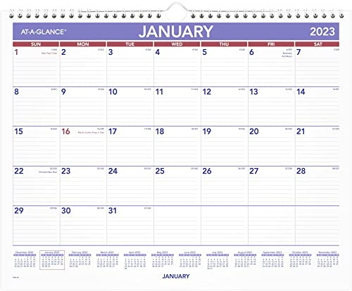 AT-A-GLANCE-Wandkalender 2023, 38,1 x 30,5 cm, mittelgroß, monatlich (PM828)
