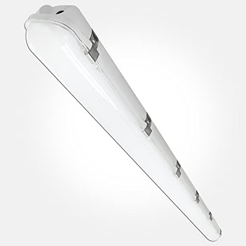 LEDBRITE Anti Corrosive 5FT 58W 125Lm/W Batten IP65 Rated Waterproof Polycarbonate Indoor & Outdoor Vapour Proof LED Ceiling Strip Light