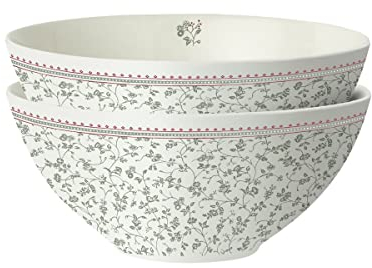 Laura Ashley Wild Clematis Collectables Lot de 2 bols en porcelaine 16 cm