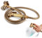 Natudeco Rociador de Inodoro, rociador de bidé de Mano, rociador de bidé de latón Vintage, Soporte de Boquilla, Kit de Manguera para Mujeres, Accesorios de baño de Lavado