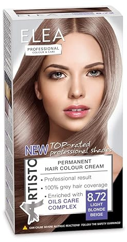 Elea Professional Artisto Permanent Hårfärg 8.72 Ljus Blond Beige 125 ml