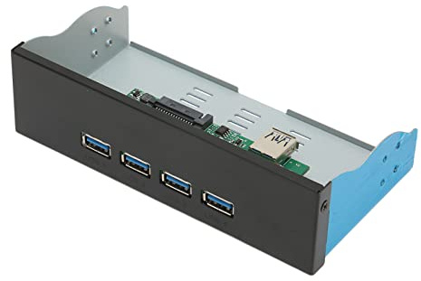 Septpenta USB 3.1 Front Panel Hub, 1 Upper Link Port und 4 Downstream Ports 10Gbps, 4 X USB3.1 Interface, USB 3.1 Gen 2, 5.25in Anwendbar für USB Hub Anwendung
