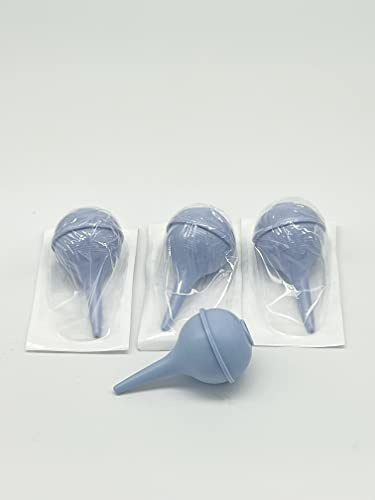 Comfort Soft Sterile Ear Bulb Rubber Hand Squeeze Baby Bulb Suction Sucker - 2 oz - Nasal - Ulcer (4 Pack)