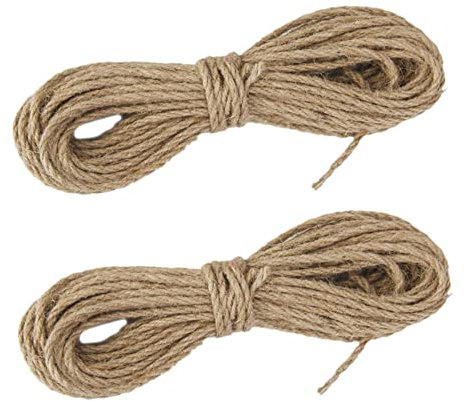 Gathukila 2 cuerdas de natural de 10 m, cuerda de sisal de 3 mm