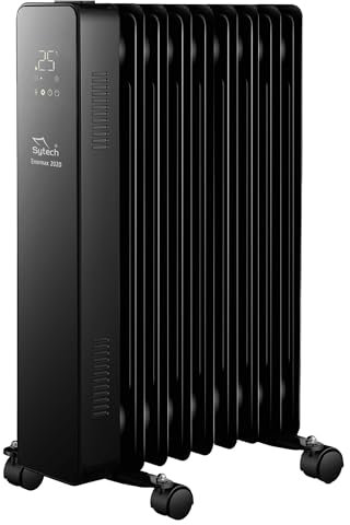 Sytech radiador de Aceite, enermax 2020, Digital, 9 Elementos, 2000w, Negro