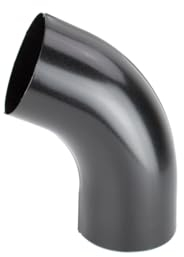 Rohrbogen 60° 100 mm metall RAL9005 (Schwarz) KASKADA