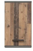 möbelando Hängeschrank >Veris< 1 Tür, Old-Wood Vintage Dekor/Betonoptik - 40,2x68,8x29cm B/H/T