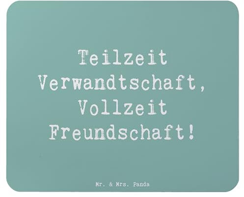 Mr. & Mrs. Panda Mauspad Spruch Halbbruder Freundschaft - Geschenk, Beziehung, Familie, Geschwister, Mousepad, Verbundenheit, Weihnachten, besondere