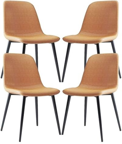 MDining Stuhl 4er Set Polsterstuhl PU Leder Stuhl für Esszimmer Wohnzimmer Schlafzimmer und Empfangslounge