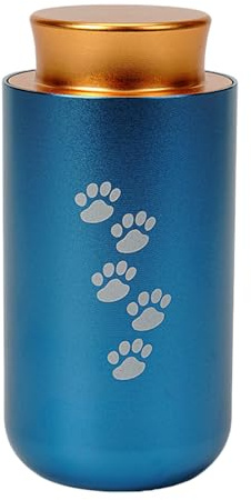 LLINthy Ataúd simple para cenizas, recipiente para cenizas, ataúd para urna de mascotas, ataúd conmemorativo, recipiente pequeño para cenizas de mascotas, contenedor de acero inoxidable