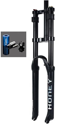 KUNYOS 1-1/8 Straight Tube Air MTB Gabel Downhill Bike 26 27,5 29 Zoll Federung Fahrradgabeln 160Mm Federweg Schnellspanner 100×9Mm QR,Schwarz,29inche
