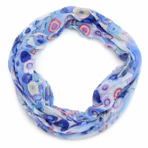 beybey® Damen Loop Schal mit Seide leicht und fein wunderschöne Farben